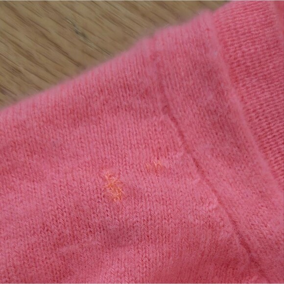 Cashmere sweater woman's size 6 Peach-Pink PURE - Picture 8 of 8